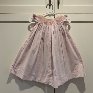 Girls Lightweight Corduroy Smocked Dress